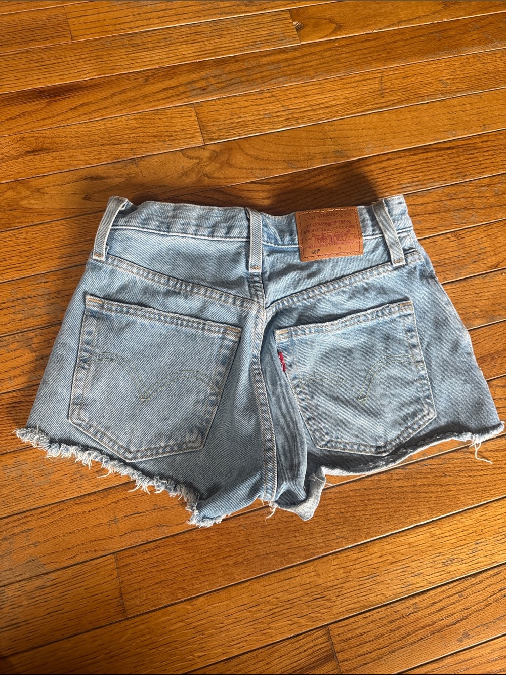 Levi's Light Blue Denim Cutoff Shorts size 24